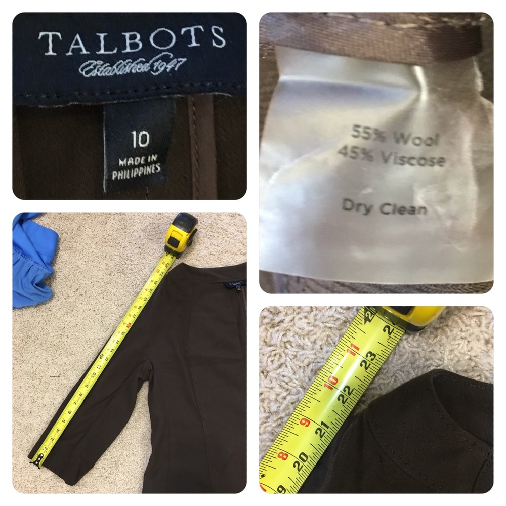 NWT! Talbots brown jacket - Picture 7 of 8
